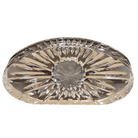 Waterford Crystal Desk Clock Starburst Pattern Works - Picture 3 of 8